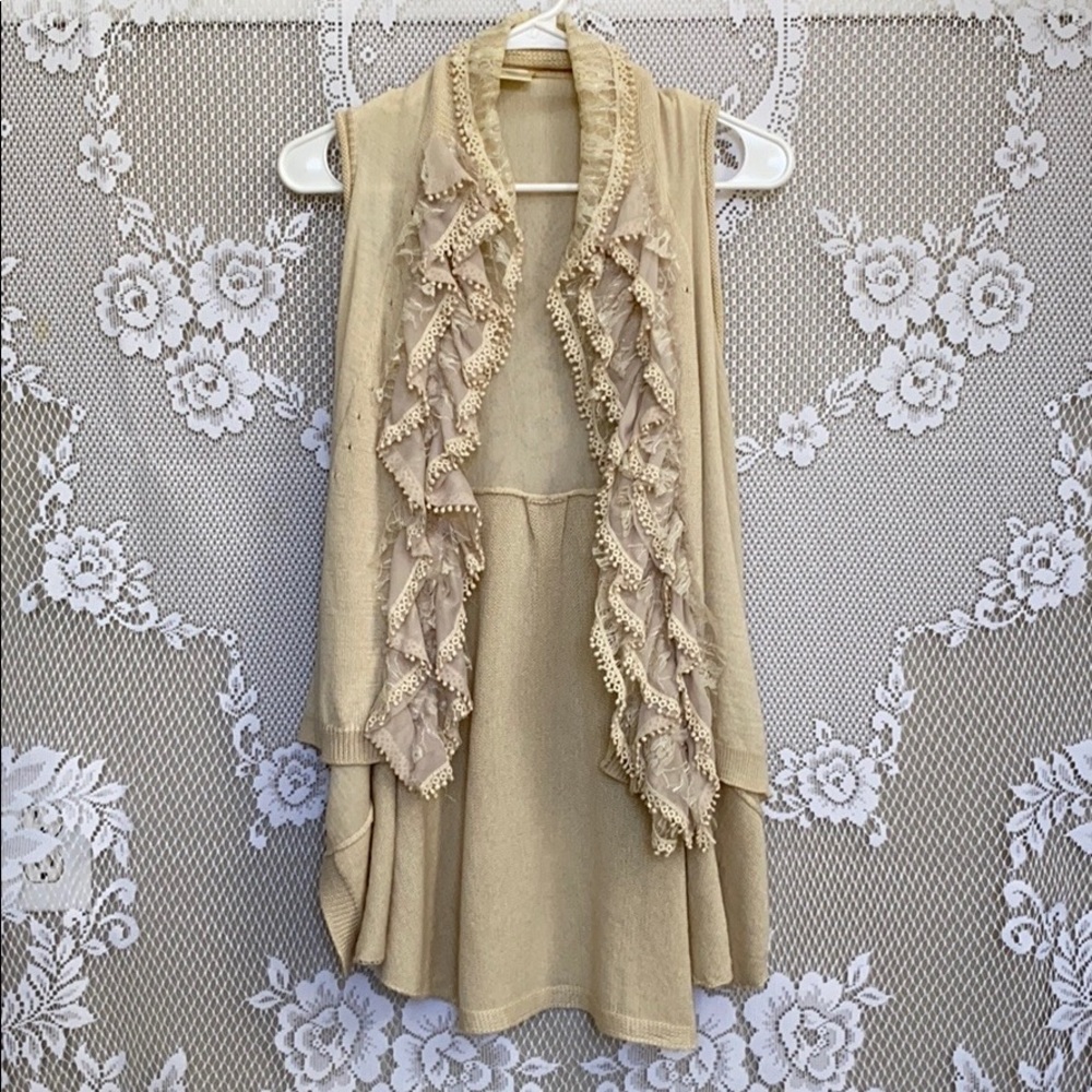 Knit Sleeveless Top/Shrug/Cardigan Boho